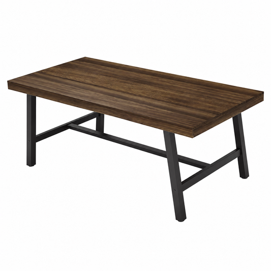 Table à Manger Rectangulaire Style Industriel Moderne - 180 cm pour 6 à 8 Personnes