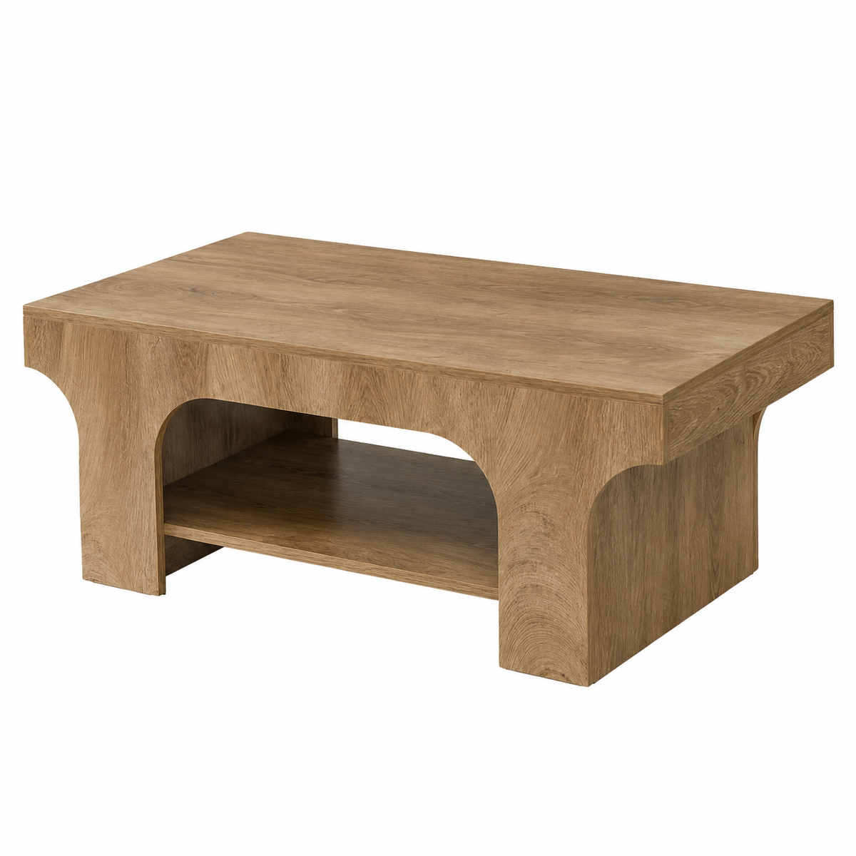 Table Basse Rectangulaire en Bois – Style Campagne Chic, 120 cm