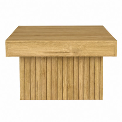 Table Basse Carrée en Bois 79 cm – Design Moderne et Robuste