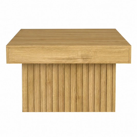 Table Basse Carrée en Bois 79 cm – Design Moderne et Robuste